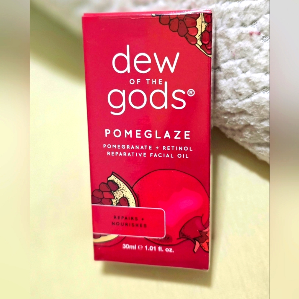 NEW! DEW OF THE GODS Pomeglaze Pomegranate + Retinol Facial Oil 30 ml